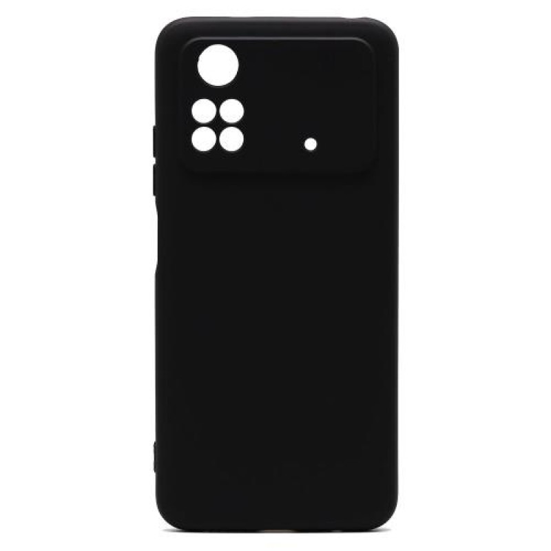 Θήκη Liquid Silicon inos Xiaomi Poco M4 Pro L-Cover Μαύρο
