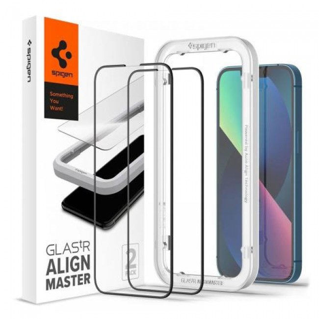 Tempered Glass Full Face Spigen Glas.tR Align Master Apple iPhone 13 Pro Max/ 14 Plus Μαύρο (2 τεμ.) Tempered Glass Full Face Spigen Glas.tR Align Master Apple iPhone 13 Pro Max/ 14 Plus Μαύρο (2 τεμ.)