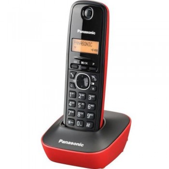 Ασύρματο Τηλέφωνο Panasonic KX-TG1611 Μαύρο-Κόκκινο