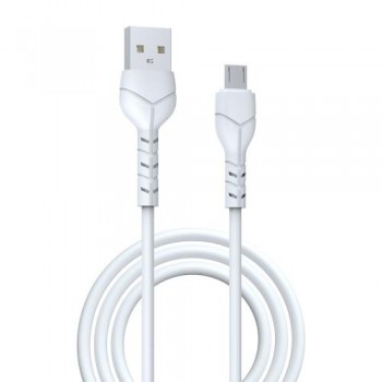 Καλώδιο Σύνδεσης USB 2.0 Devia EC144 USB A σε Micro USB 1m Kintone Series Λευκό