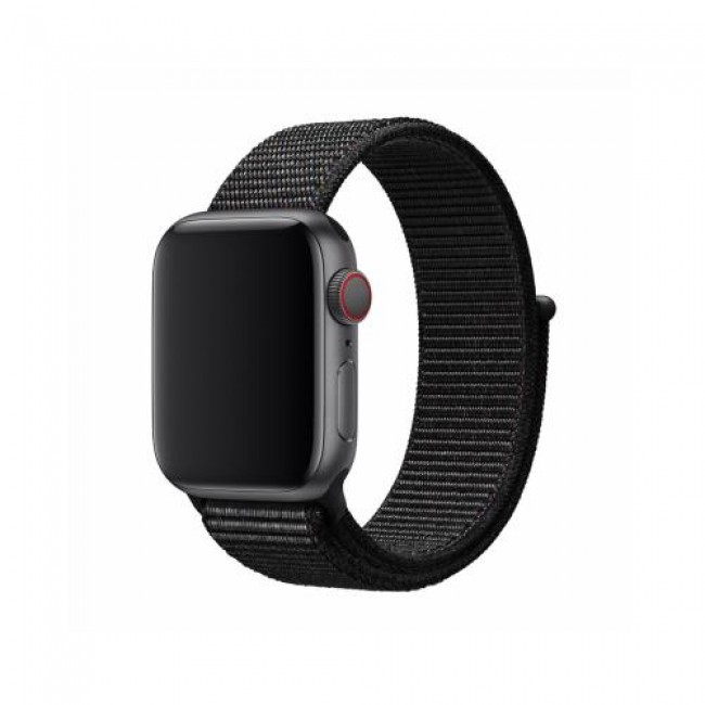 Λουράκι Devia Sport3 Band Apple Watch 4/ 5/ 6/ 7/ SE (42mm/ 44mm/ 45mm) Deluxe Series Nylon Woven Μαύρο