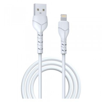 Καλώδιο Σύνδεσης USB 2.0 Devia EC143 USB A σε Lightning 1m Kintone Series Λευκό
