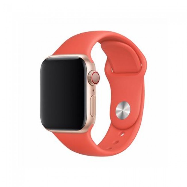 Λουράκι Devia Sport Band Apple Watch 4/ 5/ 6/ 7/ SE (42mm/ 44mm/ 45mm) Deluxe Series Πορτοκαλί