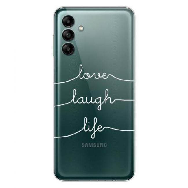 Θήκη TPU inos Samsung A047F Galaxy A04s/ A136U Galaxy A13 5G Art Theme Love-Laugh-Life