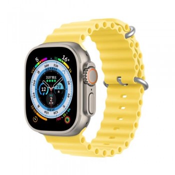 Λουράκι Σιλικόνης Dux Ducis OceanWave Bracelet Apple Watch (42/ 44/ 45/ 49mm) Κίτρινο
