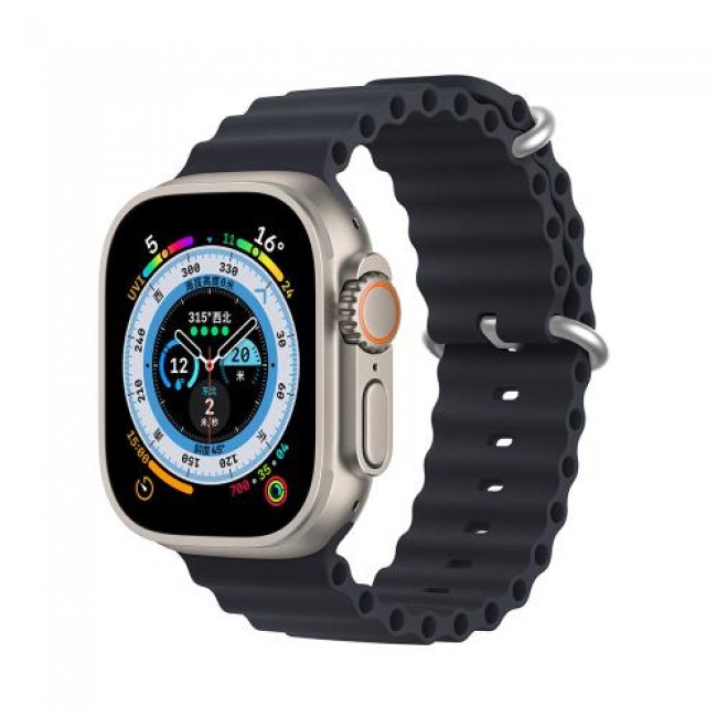 Λουράκι Σιλικόνης Dux Ducis OceanWave Bracelet Apple Watch (38/ 40/ 41mm) Γκρι