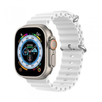 Λουράκι Σιλικόνης Dux Ducis OceanWave Bracelet Apple Watch (42/ 44/ 45/ 49mm) Λευκό