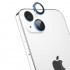 Προστατευτικό Κάλυμμα Αλουμινίου Full Face Devia για Τζαμάκι Κάμερας Apple iPhone 14/ 14 Plus Peak Μπλε (2 τεμ)