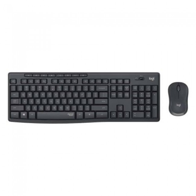 Σετ Ασύρματο Πληκτρολόγιο & Ποντίκι Logitech MK295 Silent 2in1 Μαύρο