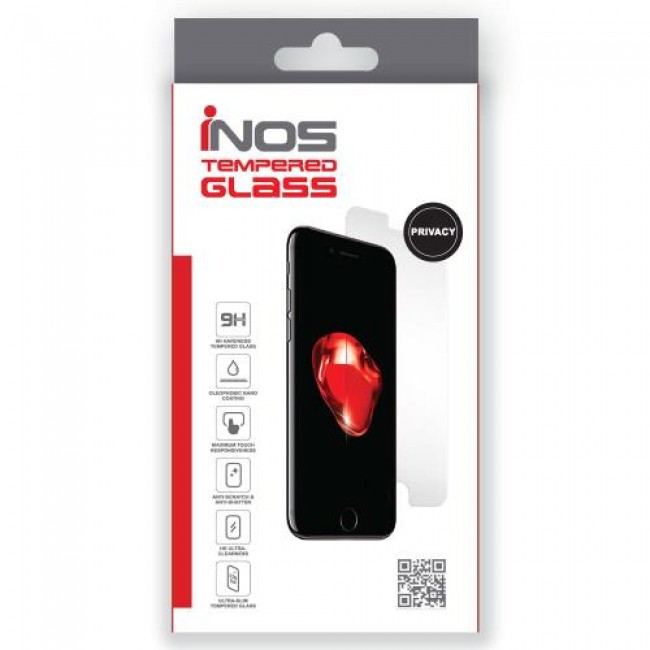 Tempered Glass Full Face Privacy inos 0.33mm Apple iPhone 15 Μαύρο