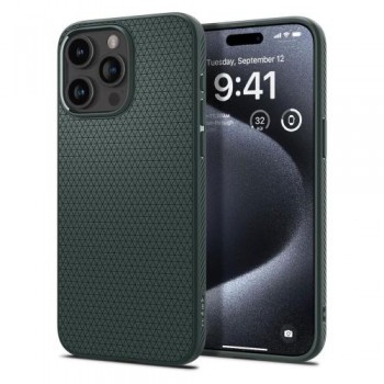 Θήκη Soft TPU Spigen Liquid Air Apple iPhone 15 Pro Max Πράσινο