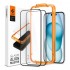 Tempered Glass Full Face Spigen Glas.tR Align Master Apple iPhone 15 Μαύρο (2 τεμ.)
