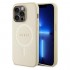 Θήκη PU Guess MagSafe Apple iPhone 15 Pro Saffiano Μπεζ