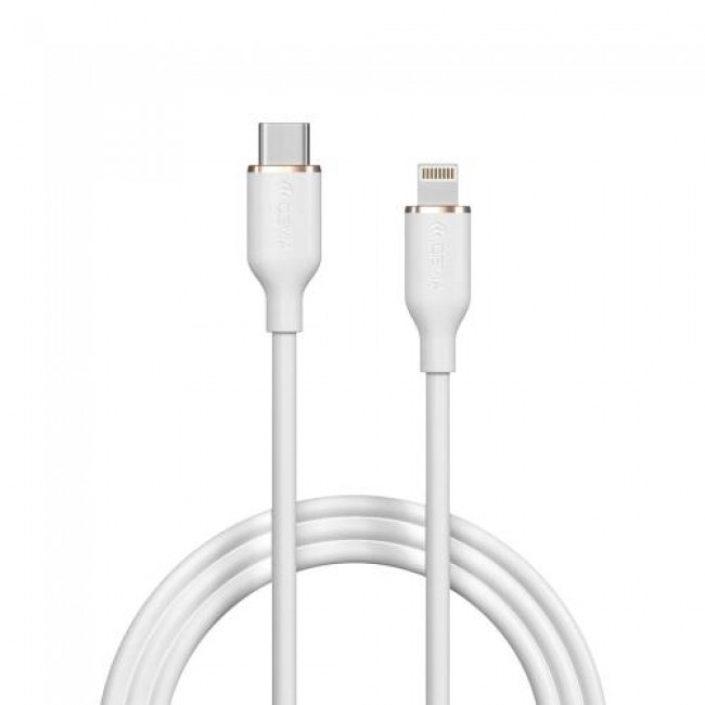 Καλώδιο Σύνδεσης USB 2.0 Devia EC631 USB C σε Lightning PD 27W 1.2m Jelly Λευκό