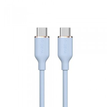 Καλώδιο Σύνδεσης USB 2.0 Devia EC632 USB C σε USB C PD 60W 1.2m Jelly Μπλε