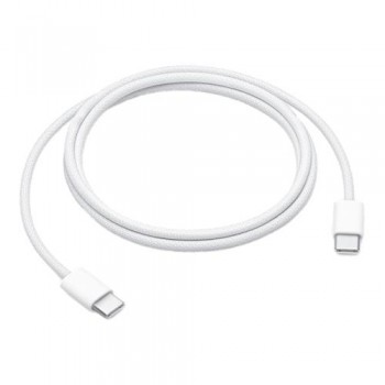 Καλώδιο Apple Braided MQKJ3 USB C σε USB C 1m Λευκό (Ασυσκεύαστο)