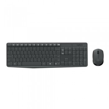 Σετ Ασύρματο Πληκτρολόγιο & Ποντίκι Logitech MK235 2in1 (Ελληνικό Πληκτρολόγιο) Μαύρο