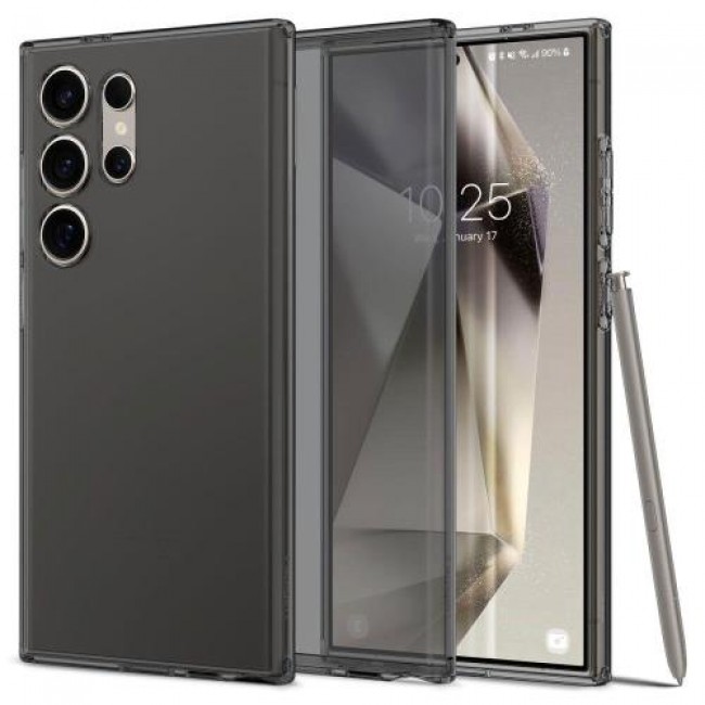 Θήκη TPU Spigen Liquid Crystal Samsung S928B Galaxy S24 Ultra 5G Διάφανο-Γκρι