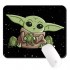 Mousepad Star Wars Baby Yoda 014 22x18cm Μαύρο (1 τεμ)