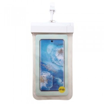Waterproof Θήκη inos για Smartphones έως 6.9'' Διάφανο-Λευκό