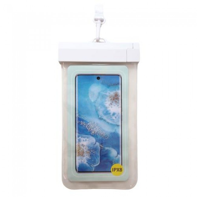 Waterproof Θήκη inos για Smartphones έως 6.9'' Διάφανο-Λευκό Waterproof Θήκη inos για Smartphones έως 6.9'' Διάφανο-Λευκό