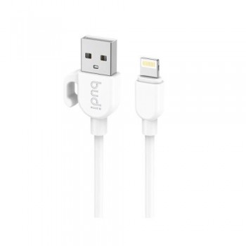 Καλώδιο Σύνδεσης USB 2.0 Budi USB A σε Lightning 2.4A 1m Λευκό