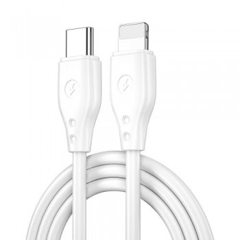 Καλώδιο Σύνδεσης USB 2.0 Wiwu Pioneer Wi-C002 USB C σε Lightning 30W 1m Λευκό