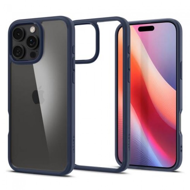 Θήκη TPU & PC Spigen Ultra Hybrid Apple iPhone 16 Pro Σκούρο Μπλε Θήκη TPU & PC Spigen Ultra Hybrid Apple iPhone 16 Pro Σκούρο Μπλε
