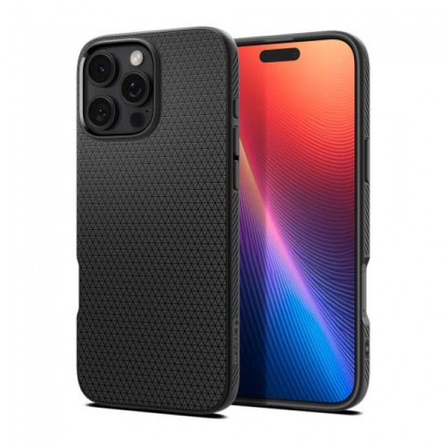 Θήκη Soft TPU Spigen Liquid Air Apple iPhone 16 Pro Max Μαύρο Θήκη Soft TPU Spigen Liquid Air Apple iPhone 16 Pro Max Μαύρο