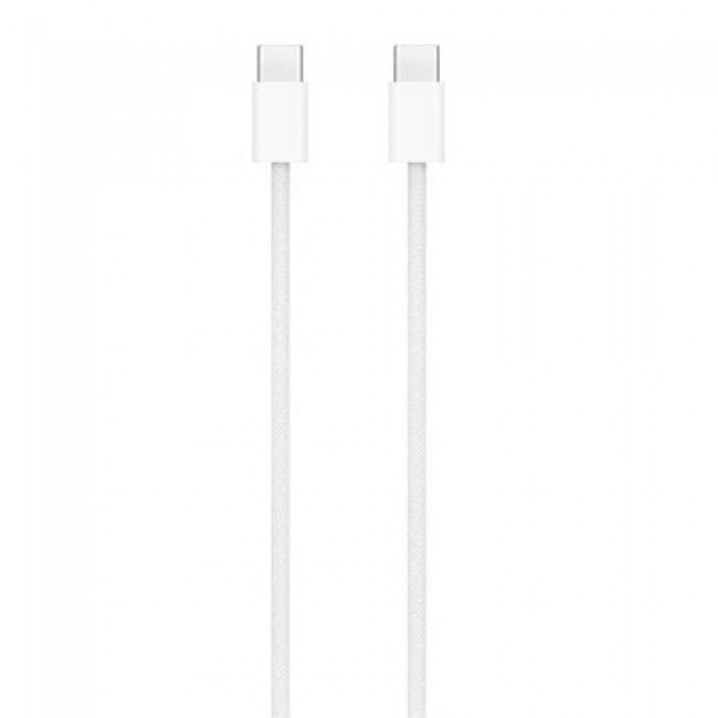 Kαλώδιο Apple Braided MW493 USB C σε USB C 60W 1m Λευκό (Ασυσκευαστό)