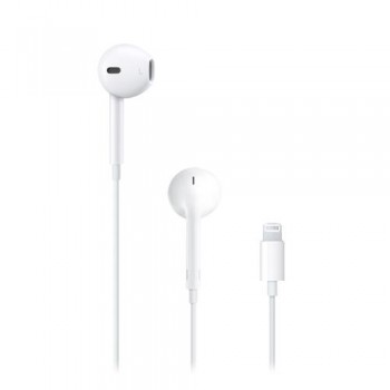 Hands Free Stereo Apple Earpods MWTY3 Lightning με Χειριστήριο & Μικρόφωνο Λευκό