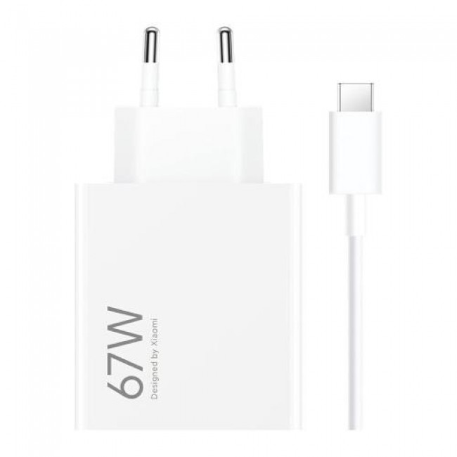 Φορτιστής Ταξιδίου Ταχείας Φόρτισης Xiaomi με Έξοδο USB A 67W & Καλώδιο USB C 1m Λευκό Φορτιστής Ταξιδίου Ταχείας Φόρτισης Xiaomi με Έξοδο USB A 67W & Καλώδιο USB C 1m Λευκό