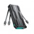 Φορτιστής Ανάγκης Joyroom JR-L016 12W 10000mAh με Φακό & Καλώδια USB C, Lightning & Micro USB Μαύρο