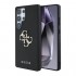 Θήκη PU Guess Samsung Galaxy S25 Ultra Hardcase Grained Big Logo 4G Μαύρο