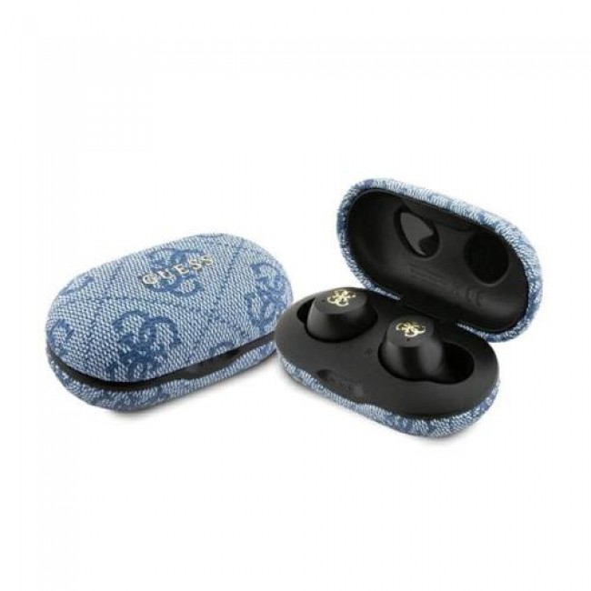 True Wireless Ακουστικά Bluetooth Guess Docking Station 4G Metal Μπλε True Wireless Ακουστικά Bluetooth Guess Docking Station 4G Metal Μπλε