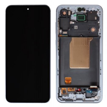 Οθόνη με Touch Screen & Μπροστινή Πρόσοψη Samsung A556B Galaxy A55 5G Μπλε (Original)