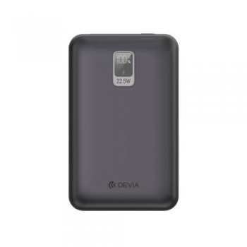 Φορτιστής Ανάγκης Devia EP208 MINI 22.5W 20000mAh με 2 Ενσωματωμένα Καλώδια Ultra4 Ασημί