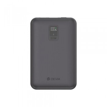 Φορτιστής Ανάγκης Devia EP202 MINI 22.5W 10000mAh με 2 Ενσωματωμένα Καλώδια Extreme Speed Γκρι