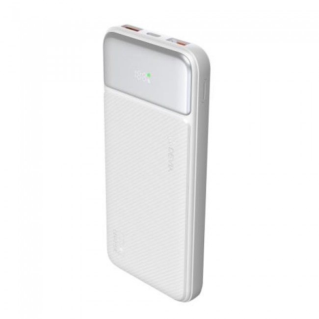 Φορτιστής Ανάγκης Devia EP198 Full Compatible 22.5W 10000mAh με Ψηφιακή Οθόνη Smart Λευκό