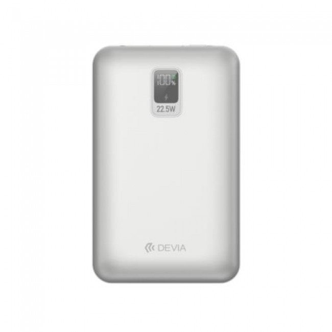 Φορτιστής Ανάγκης Devia EP208 MINI 22.5W 20000mAh με 2 Ενσωματωμένα Καλώδια Ultra4 Γκρι
