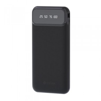 Φορτιστής Ανάγκης Devia EP189 10W 10000mAh με 4 Ενσωματωμένα Καλώδια Kintone Μαύρο