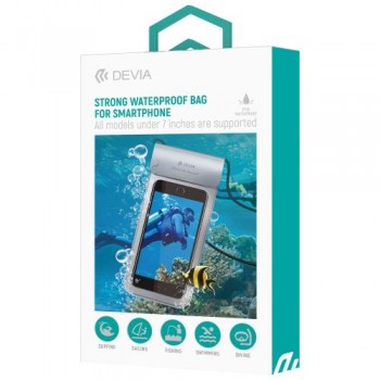 Waterproof Θήκη Devia EL158 Strong για Smartphones έως 6.9'' Μαύρο