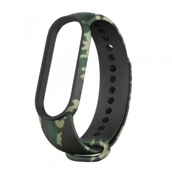 Λουράκι Xiaomi Mi Band 4/ Mi Band 5/ Mi Band 6 Καμουφλάζ-Πράσινο (Ασυσκεύαστο)