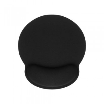 Mousepad Εργονομικό με Στήριγμα Καρπού 25x23cm Μαύρο (1 τεμ.)