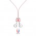 Strap Λαιμού Σιλικόνης AhaStyle PT74 Apple AirPods Magnetic Ροζ