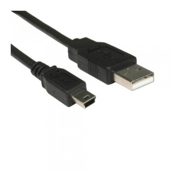 Καλώδιο Σύνδεσης USB A σε mini USB 1m Μαύρο (Ασυσκεύαστο)