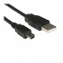 Καλώδιο Σύνδεσης USB A σε mini USB 1m Μαύρο (Ασυσκεύαστο)
