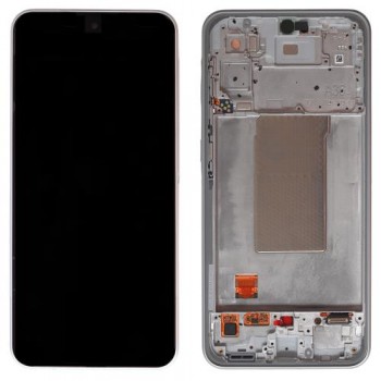 Οθόνη με Touch Screen & Μπροστινή Πρόσοψη Samsung A366 Galaxy A36 5G Λευκό (Original)