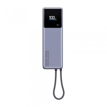 Φορτιστής Ανάγκης Ταχείας Φόρτισης Xiaomi BHR9361GL 165W 10000mAh με Ενσωματωμένο Καλώδιο Γκρι