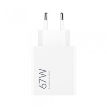 Φορτιστής Ταξιδίου Ταχείας Φόρτισης Xiaomi HyperCharge με Έξοδο USB A 67W Λευκό